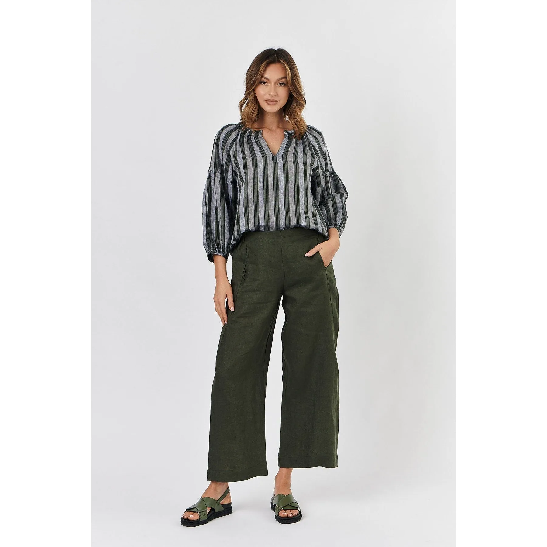Naturals by O&J - Linen Pant Nori