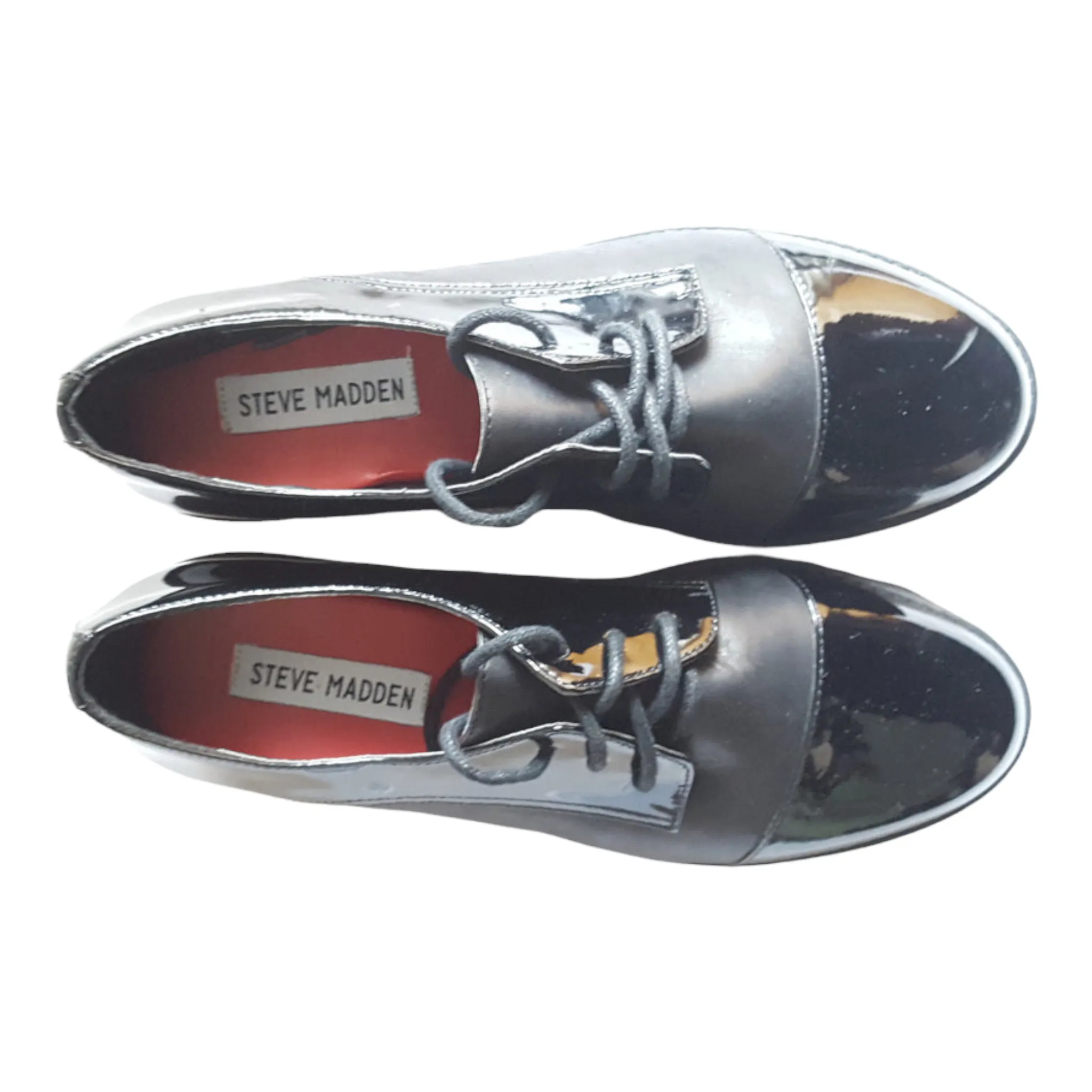 Steve Madden Patent Leather Flatforms Heels size 6