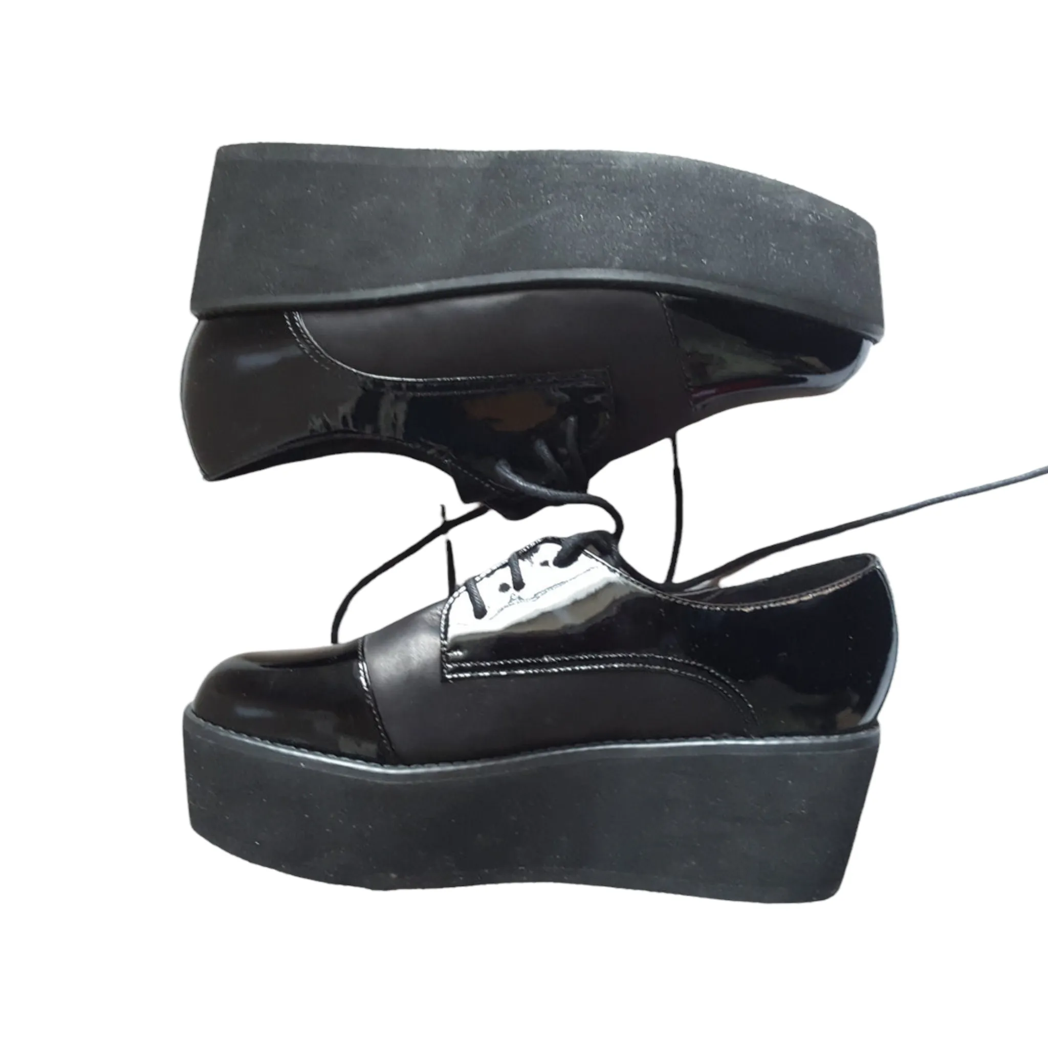 Steve Madden Patent Leather Flatforms Heels size 6
