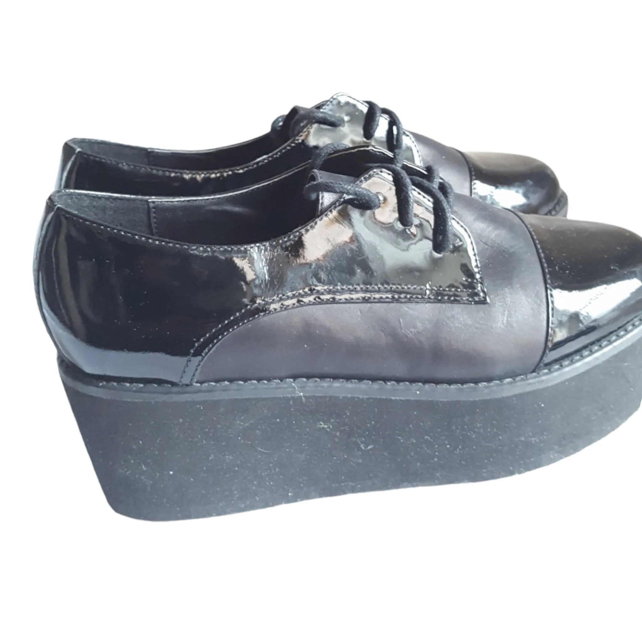 Steve Madden Patent Leather Flatforms Heels size 6