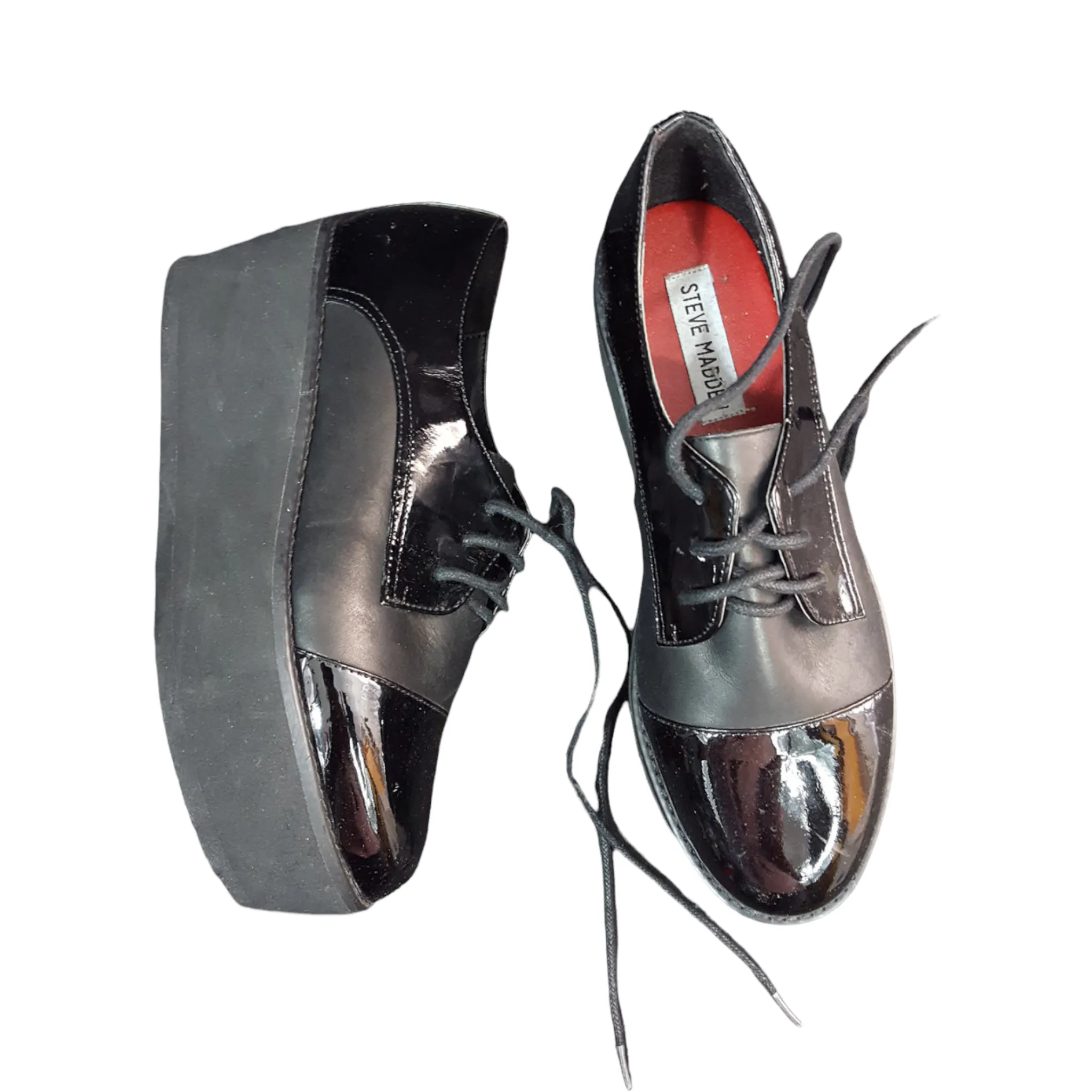 Steve Madden Patent Leather Flatforms Heels size 6
